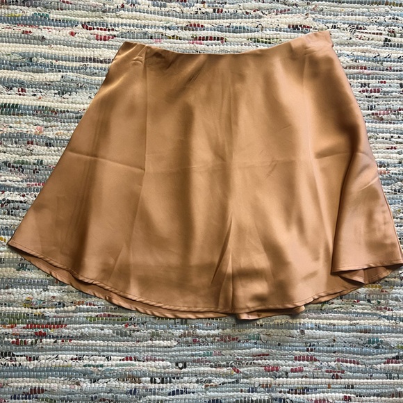 Orange Silk Skirt - Picture 1 of 2